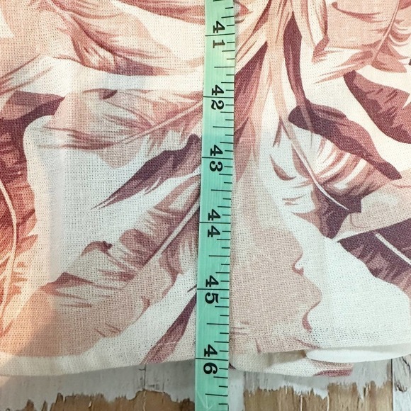 House of Harlow 1960 Linen Palm Print Midi Dress Size Small - Picture 7 of 9